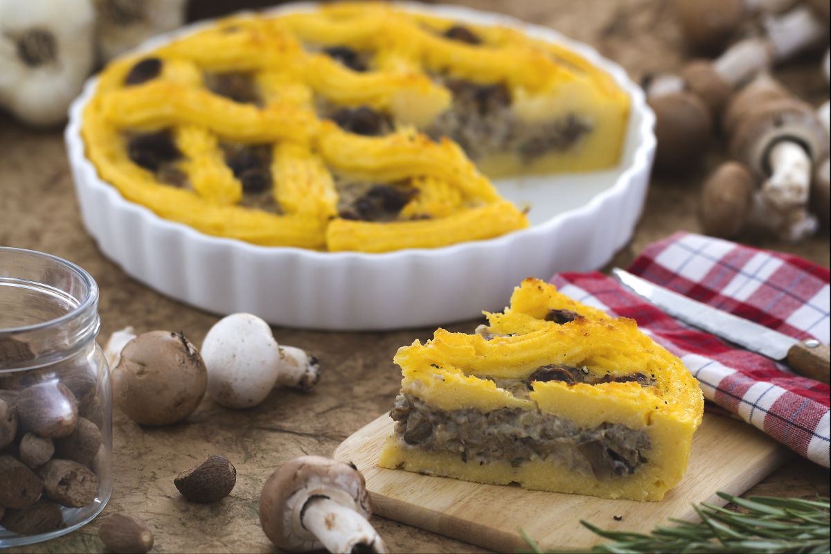 Torta salgada de polenta