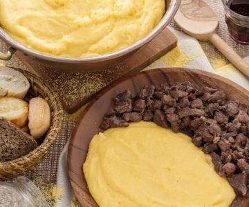 Polenta e bruscitt