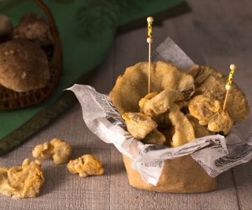 Cogumelos fritos