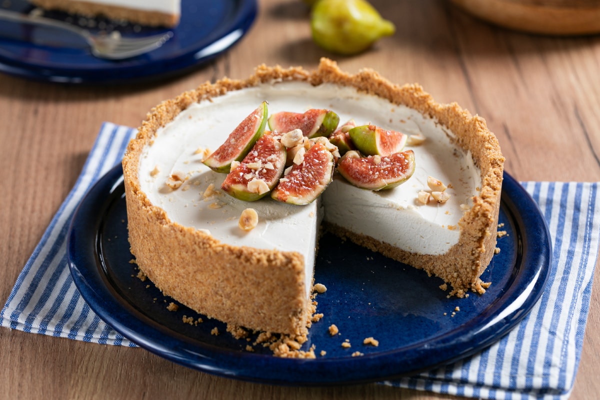 Cheesecake vegano de figo