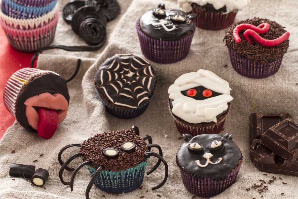Cupcake monstruosos de Halloween