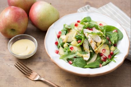 Salada de frango e maçãs