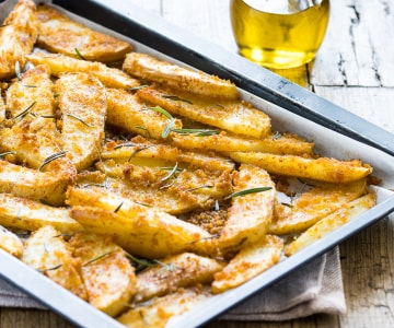 Batatas assadas com casca