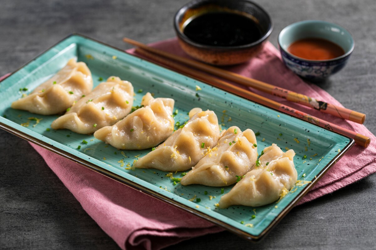 Gyoza de camarão