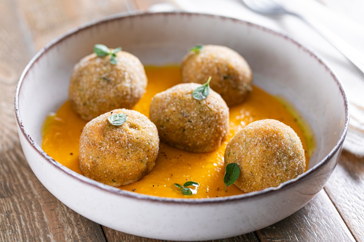 Almôndegas veganas cremosas