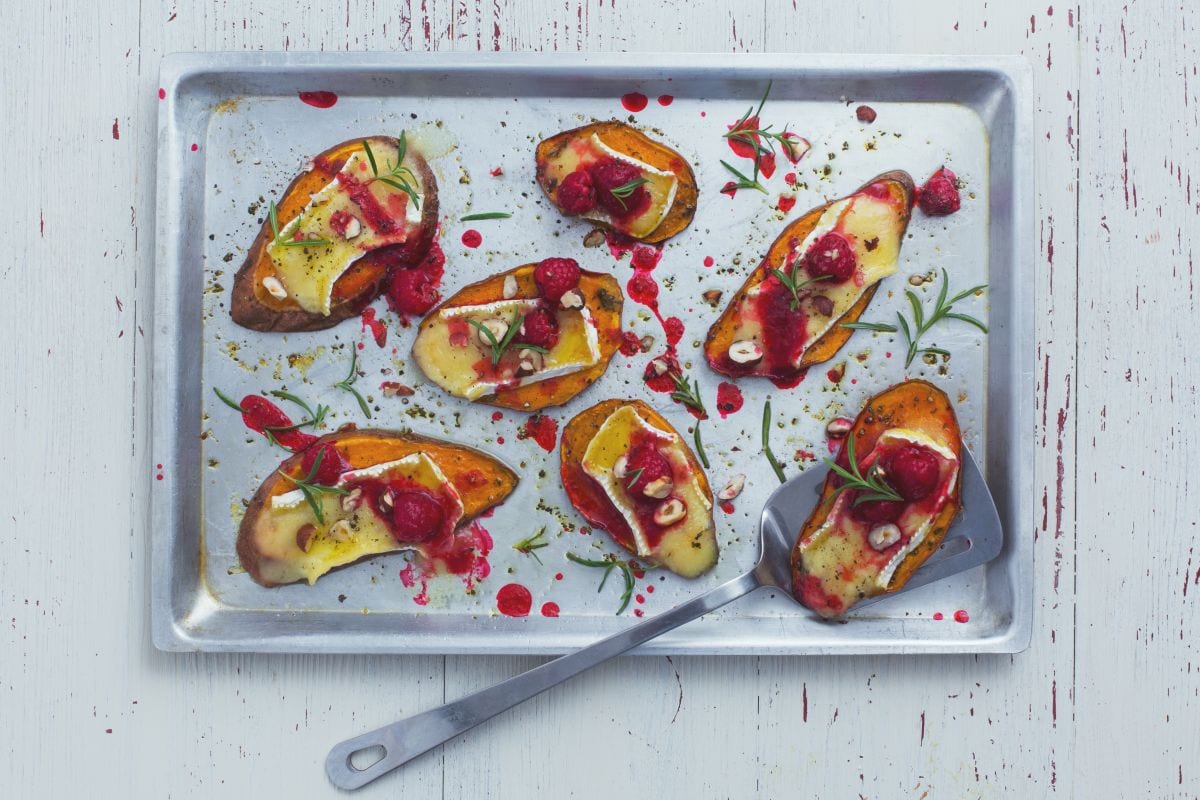 Bruschettas de batata-doce