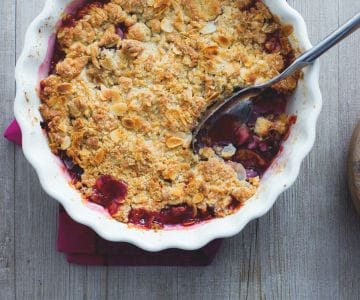 Damson cobbler