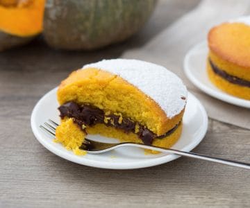 Tortinhas de abóbora e chocolate