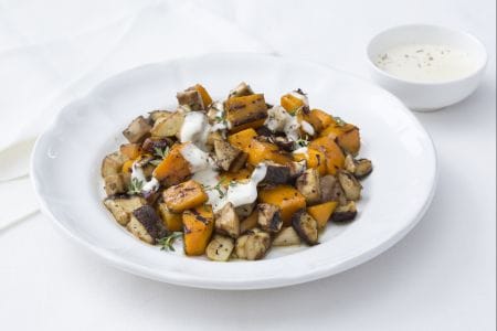 Churrasco de abóbora e porcini