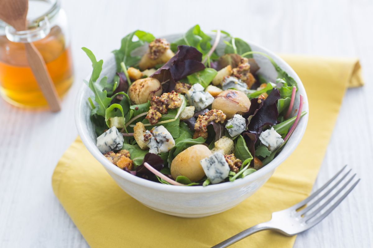 Salada de castanhas