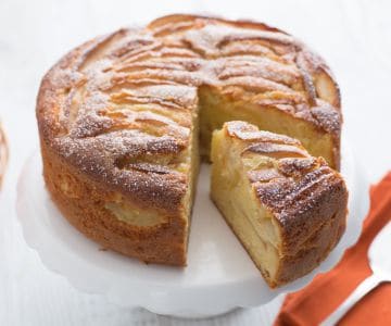 Bolo de maçã e laranja