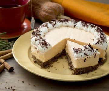 Cheesecake fria de abóbora