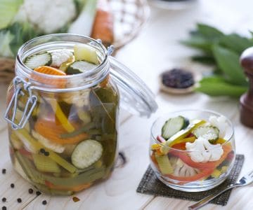 Conserva de Legumes em Vinagre