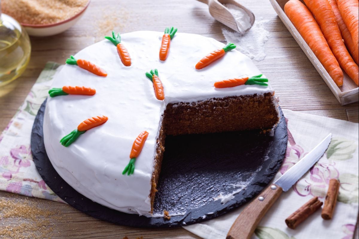 Bolo de cenoura à inglesa ou Carrot cake