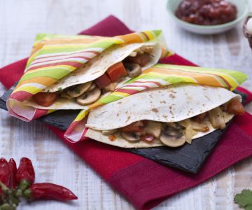 Quesadillas com cogumelos