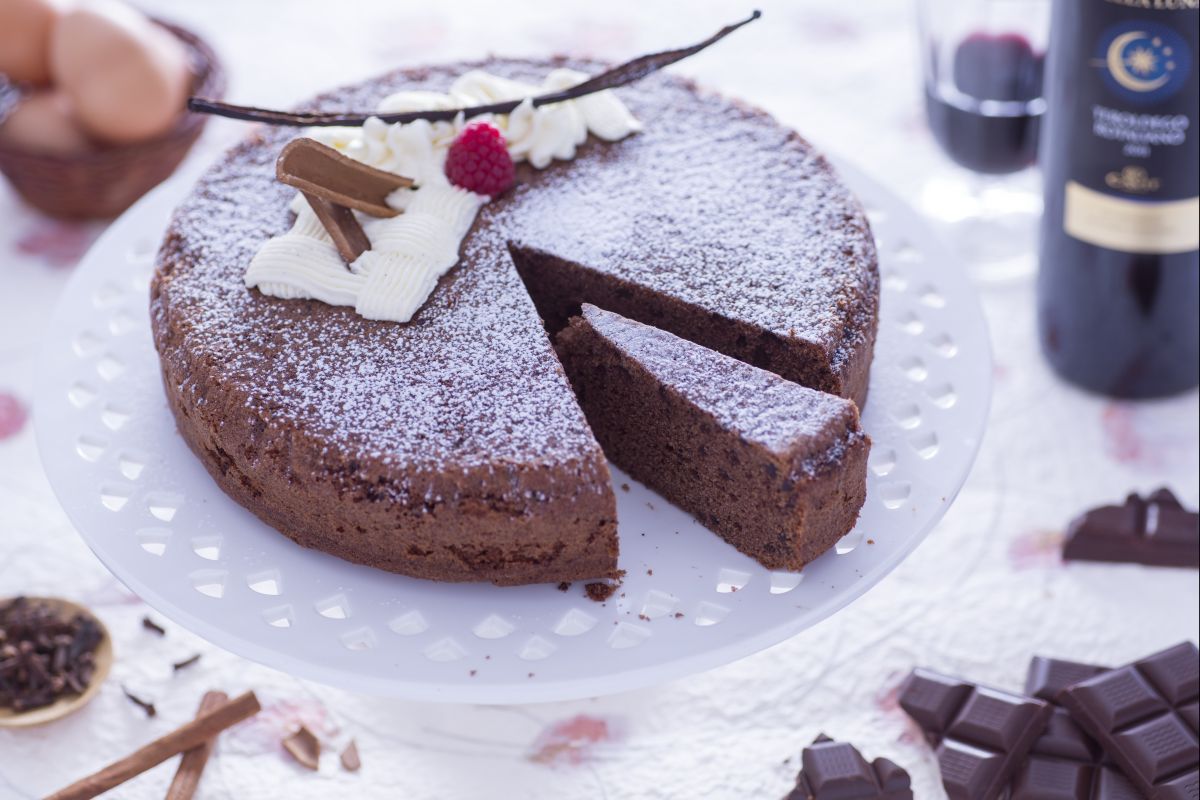 Bolo de vinho tinto