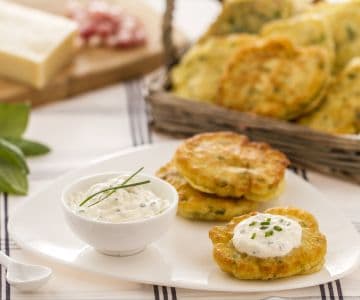Panquecas salgadas com ervas