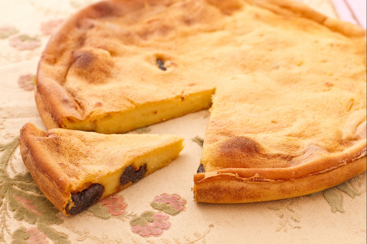 Flan com ameixas (Far Breton)