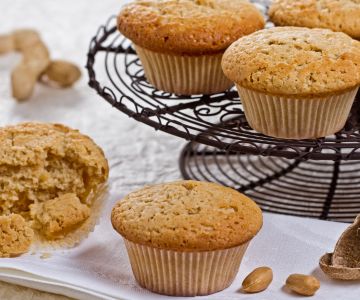 Muffins de manteiga de amendoim