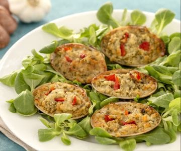 Fasolari gratinados