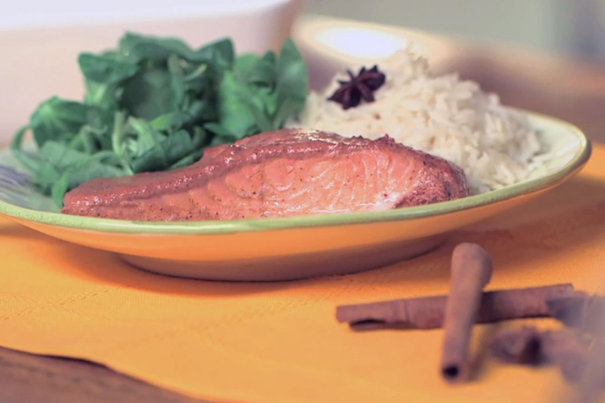 Salmão Tandoori