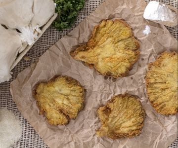 Costeletas de pleurotus