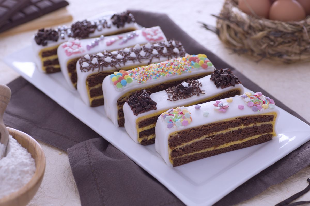 Torta em fatias