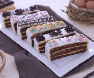 Torta em fatias