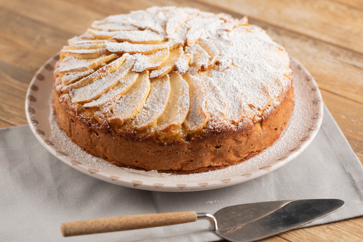 Bolo de maçã e iogurte