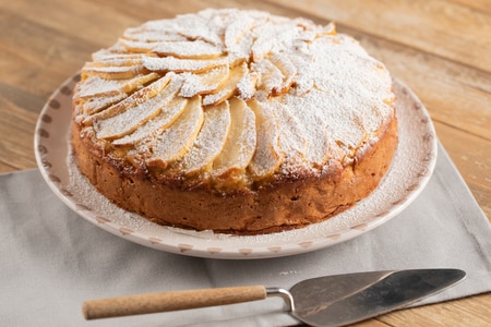 Bolo de maçã e iogurte