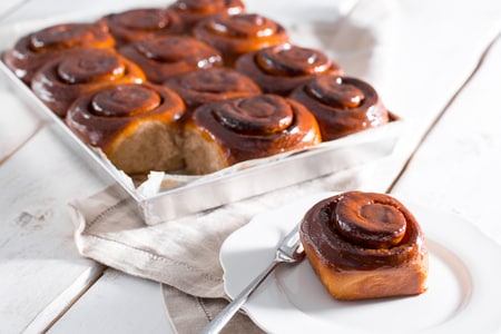 Rolinhos de canela com fermento natural