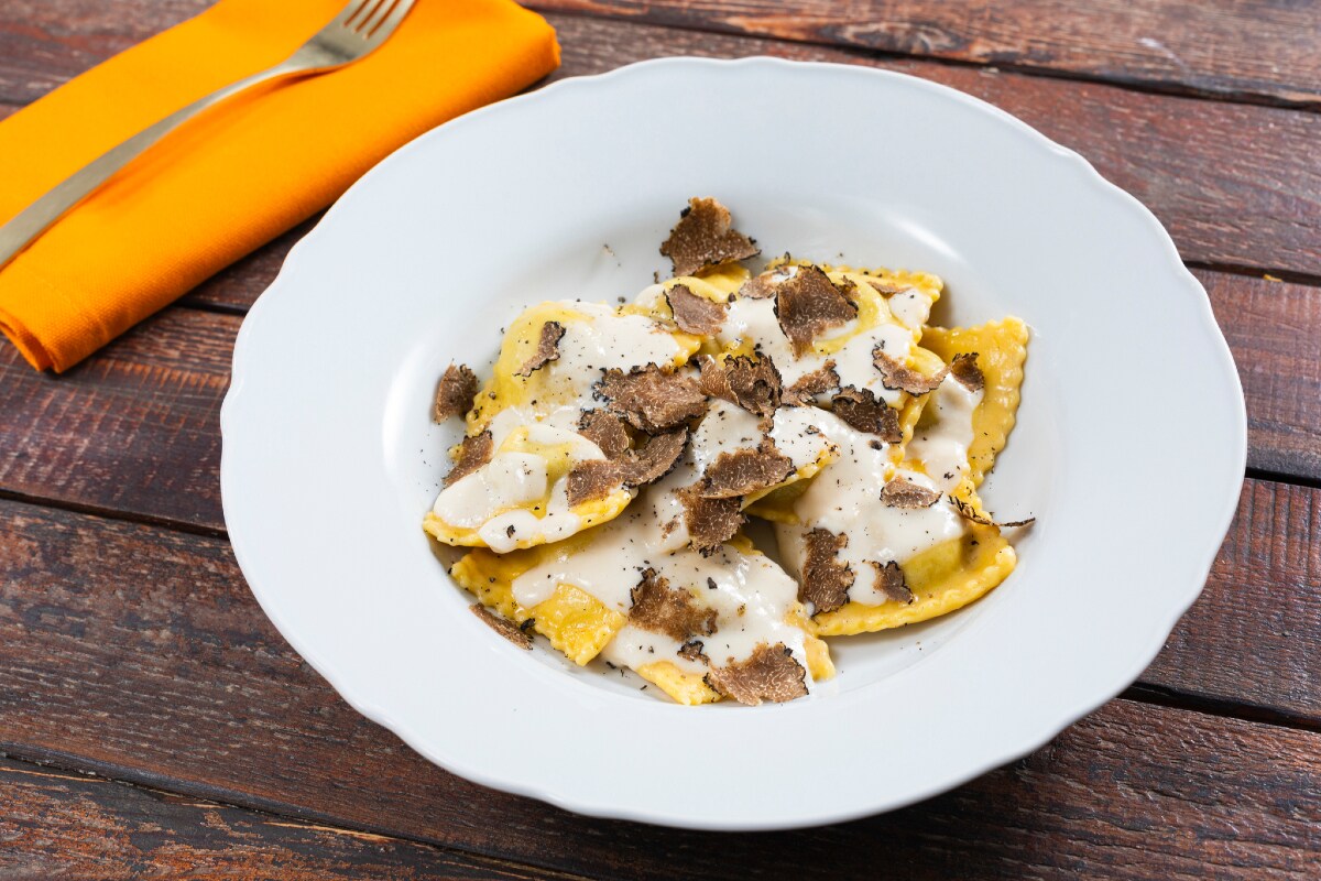 Ravioli com trufa
