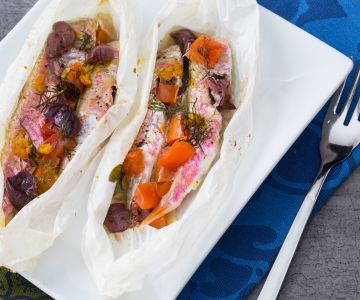 Salmonetes no papelote
