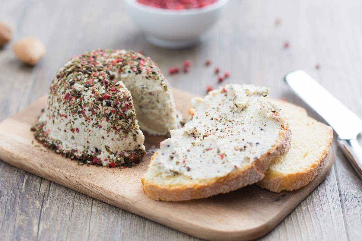 Queijo vegano cremoso