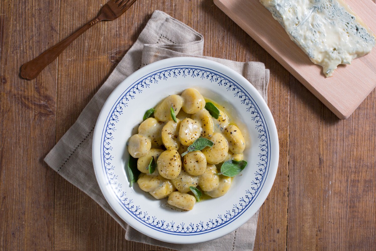 Nhoque ao gorgonzola