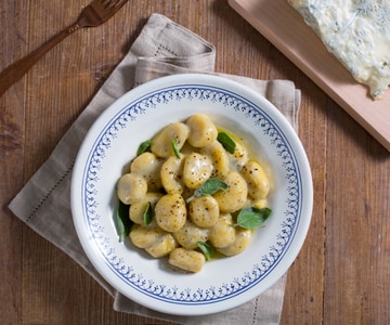 Nhoque ao gorgonzola