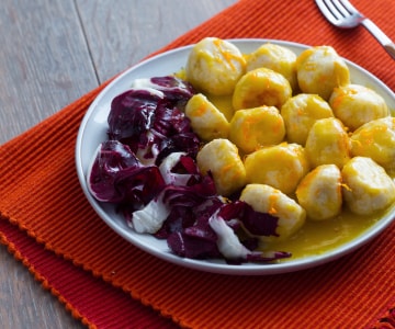 Almôndegas de frango com laranja