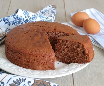 Bolo de claras e cacau