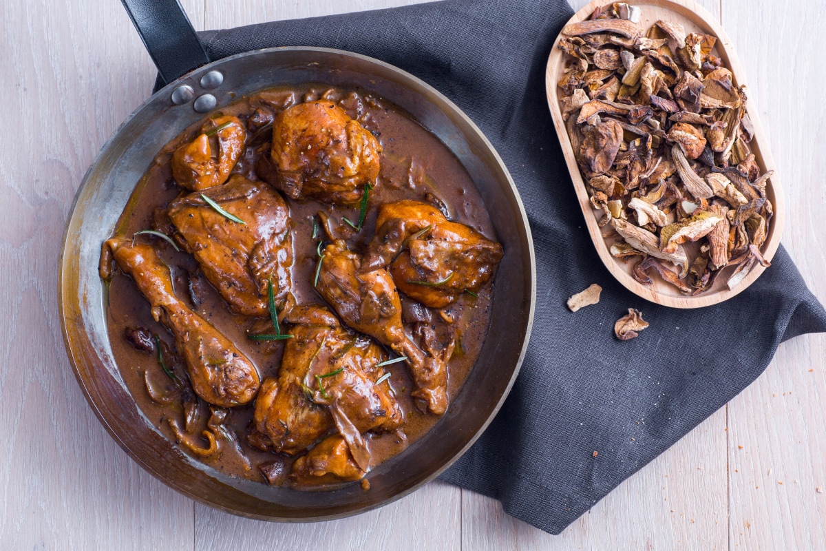 Frango com cogumelos