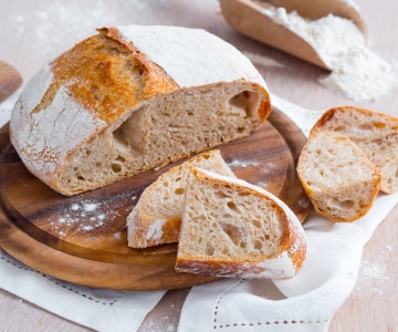 Pão com farinha tipo 1