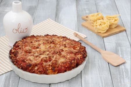 Ninhos de tagliatelle ao ragù de linguiça