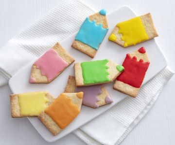 Biscoitos em forma de lápis