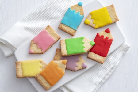 Biscoitos em forma de lápis