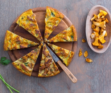 Omelete de chanterelles