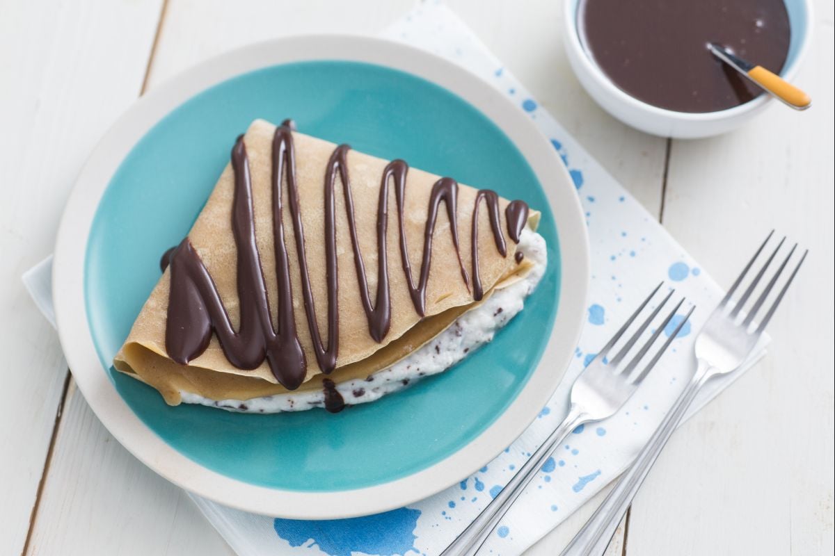 Crepe de café