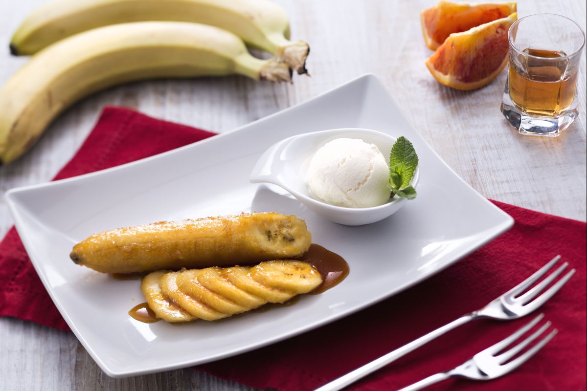 Banana flambada