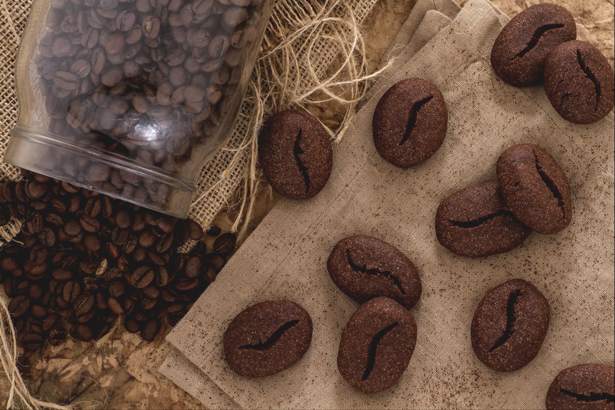 Biscoitos grão de café