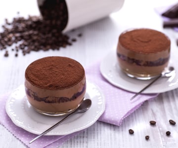 Tiramisù com creme de chocolate