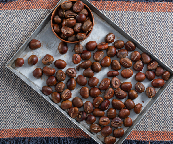 Castanhas assadas