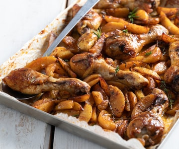 Coxas de frango assadas